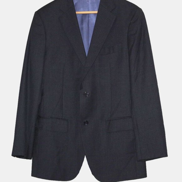 Suitsupply Perennial Vitale Barberis Canonico Wool Charcoal Gray Blazer Size:38L
